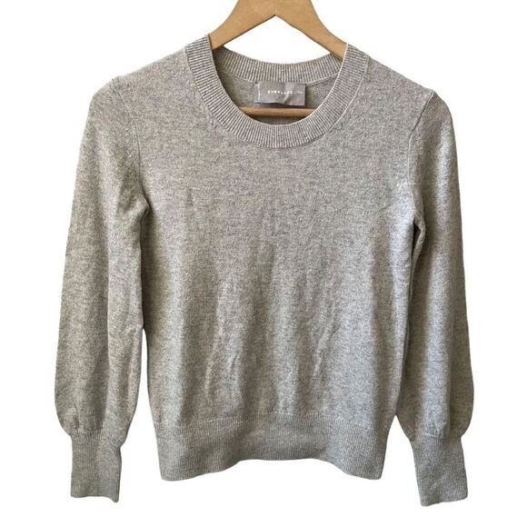 Everlane Lantern Sleeve Cashmere Sweater - Picture 2 of 5